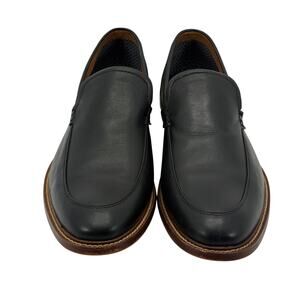 Aston Grey Salkin Black Leather Upper Round Toe Loafer Mens 13 Dress Shoes